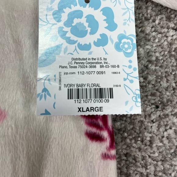 NEW! Adonna Sleepwear Ivory Baby Floral Long Sleeve Night Gown XL - Picture 4 of 6